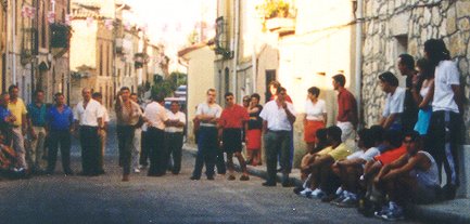 Campeonato de tarusa durante las fiestas del veraneante